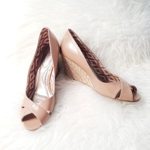 Tan, Comfy, Espadrille Wedge, Open Toe, shoes